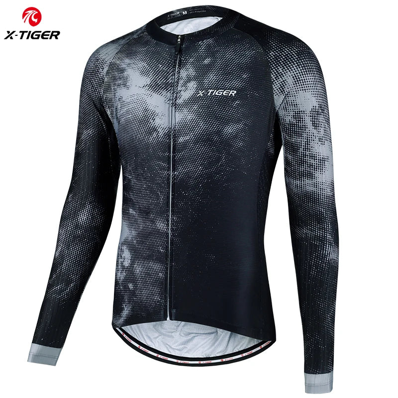 X-TIGER Cycling Jerseys Upgraded Fit Long Sleeve Summer Jersey Bicycle Clothes Day-to-day Training Rides