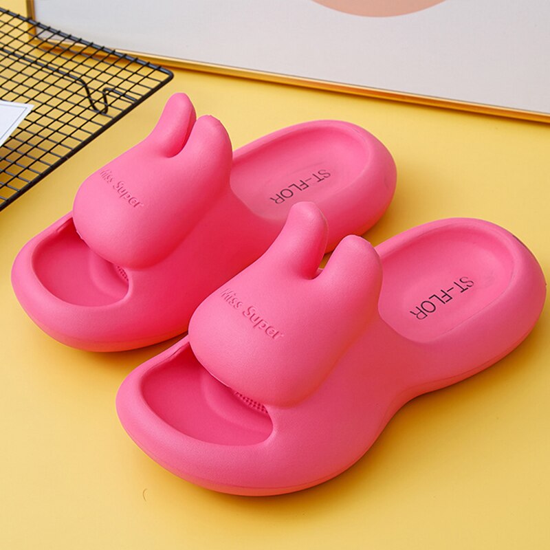 Thick Soled Cute House Home Slippers Women EVA Soft 2023 Summer Slippers Slides Fashion Female Shoes Ladies Flip Flops - VANANCE